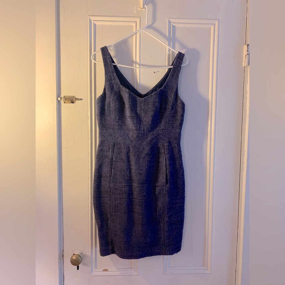 Blue Tweed dress